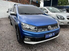 VW Saveiro Cross 2017 1.6 Cabine Dupla :: Carro Extra Azul